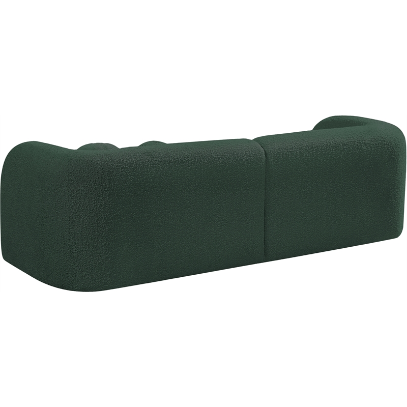 Meridian Furniture Emory Green Boucle Fabric Sofa