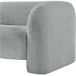 Meridian Furniture Emory Grey Boucle Fabric Chair
