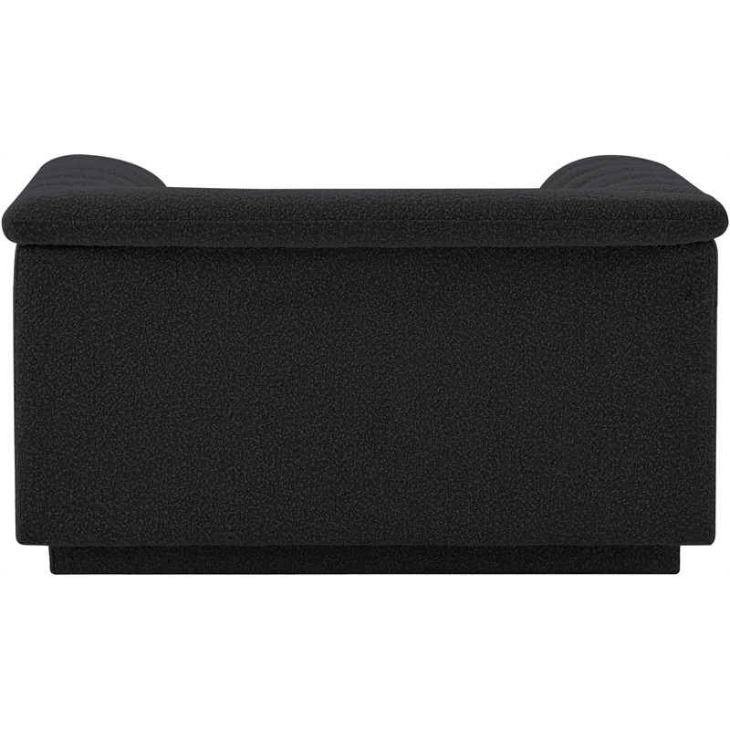 Meridian Furniture Cascade Black Boucle Fabric Chair