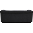 Meridian Furniture Cascade Black Boucle Fabric Loveseat