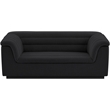 Meridian Furniture Cascade Black Boucle Fabric Loveseat
