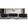 Meridian Furniture Cascade Black Boucle Fabric Sofa
