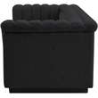 Meridian Furniture Cascade Black Boucle Fabric Sofa
