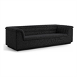 Meridian Furniture Cascade Black Boucle Fabric Sofa