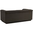 Meridian Furniture Cascade Brown Boucle Fabric Loveseat