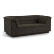 Meridian Furniture Cascade Brown Boucle Fabric Loveseat