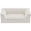 Meridian Furniture Cascade Cream Boucle Fabric Loveseat
