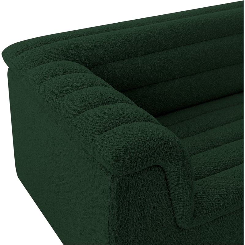 Meridian Furniture Cascade Green Boucle Fabric Chair