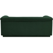 Meridian Furniture Cascade Green Boucle Fabric Loveseat