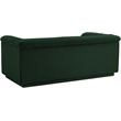 Meridian Furniture Cascade Green Boucle Fabric Loveseat