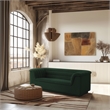 Meridian Furniture Cascade Green Boucle Fabric Loveseat