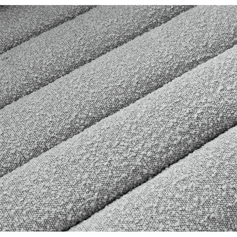 Meridian Furniture Cascade Grey Boucle Fabric Chair