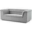 Meridian Furniture Cascade Grey Boucle Fabric Loveseat