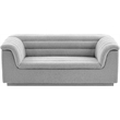 Meridian Furniture Cascade Grey Boucle Fabric Loveseat