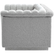 Meridian Furniture Cascade Grey Boucle Fabric Loveseat