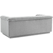 Meridian Furniture Cascade Grey Boucle Fabric Loveseat