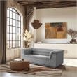 Meridian Furniture Cascade Grey Boucle Fabric Loveseat