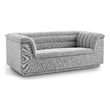Meridian Furniture Cascade Grey Boucle Fabric Loveseat