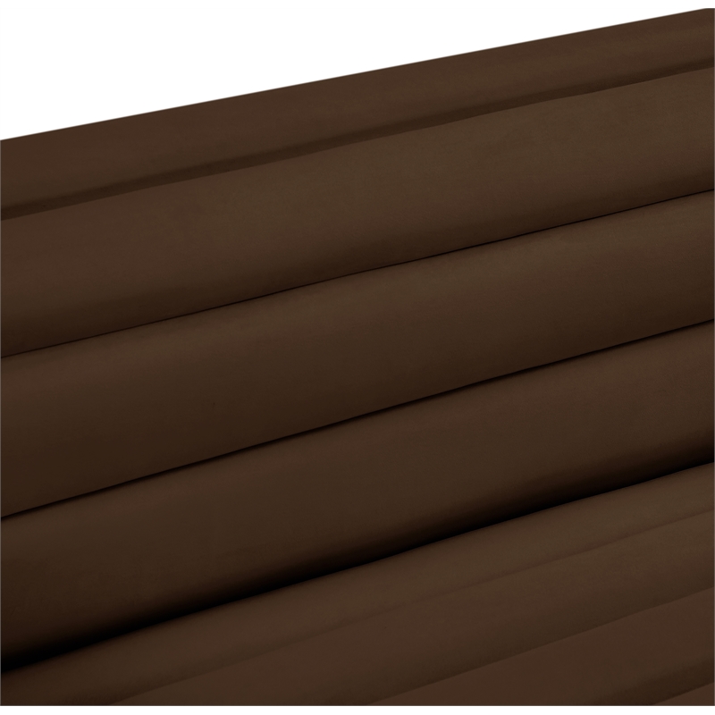 Meridian Furniture Cascade Brown Velvet Fabric Loveseat