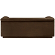 Meridian Furniture Cascade Brown Velvet Fabric Loveseat