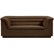 Meridian Furniture Cascade Brown Velvet Fabric Loveseat