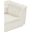 Meridian Furniture Cascade Cream Velvet Fabric Chair