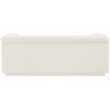 Meridian Furniture Cascade Cream Velvet Fabric Loveseat