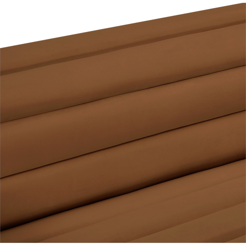 Meridian Furniture Cascade Saddle Velvet Fabric Loveseat