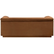 Meridian Furniture Cascade Saddle Velvet Fabric Loveseat