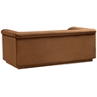 Meridian Furniture Cascade Saddle Velvet Fabric Loveseat