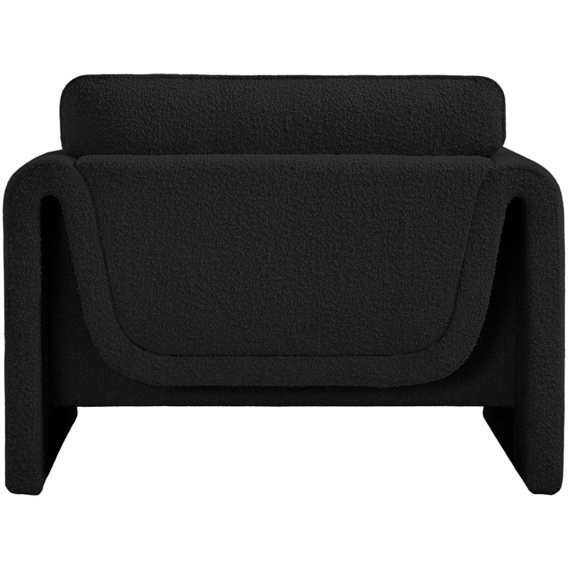 Meridian Furniture Stylus Black Boucle Fabric Chair