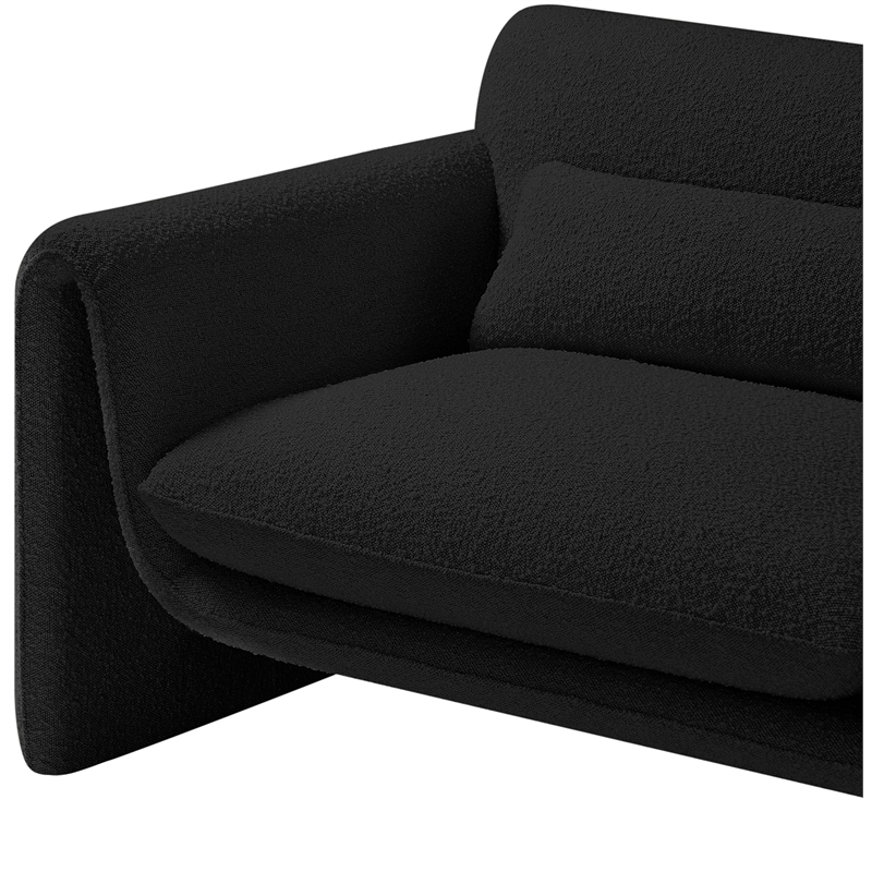 Meridian Furniture Stylus Black Boucle Fabric Chair