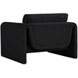 Meridian Furniture Stylus Black Boucle Fabric Chair