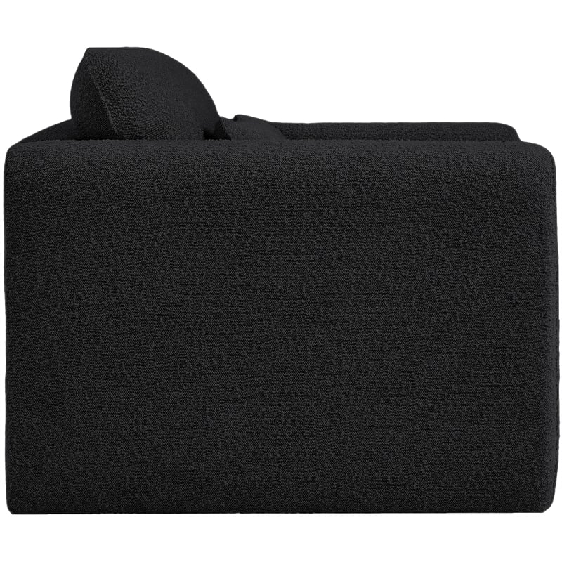 Meridian Furniture Stylus Black Boucle Fabric Chair