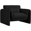 Meridian Furniture Stylus Black Boucle Fabric Chair