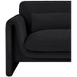 Meridian Furniture Stylus Black Boucle Fabric Chair