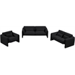 Meridian Furniture Stylus Black Boucle Fabric Loveseat