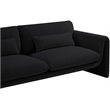 Meridian Furniture Stylus Black Boucle Fabric Loveseat