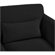 Meridian Furniture Stylus Black Boucle Fabric Loveseat