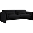 Meridian Furniture Stylus Black Boucle Fabric Sofa
