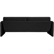 Meridian Furniture Stylus Black Boucle Fabric Sofa