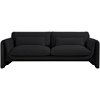 Meridian Furniture Stylus Black Boucle Fabric Sofa