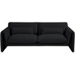 Meridian Furniture Stylus Black Boucle Fabric Sofa