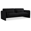 Meridian Furniture Stylus Black Boucle Fabric Sofa