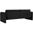 Meridian Furniture Stylus Black Boucle Fabric Sofa