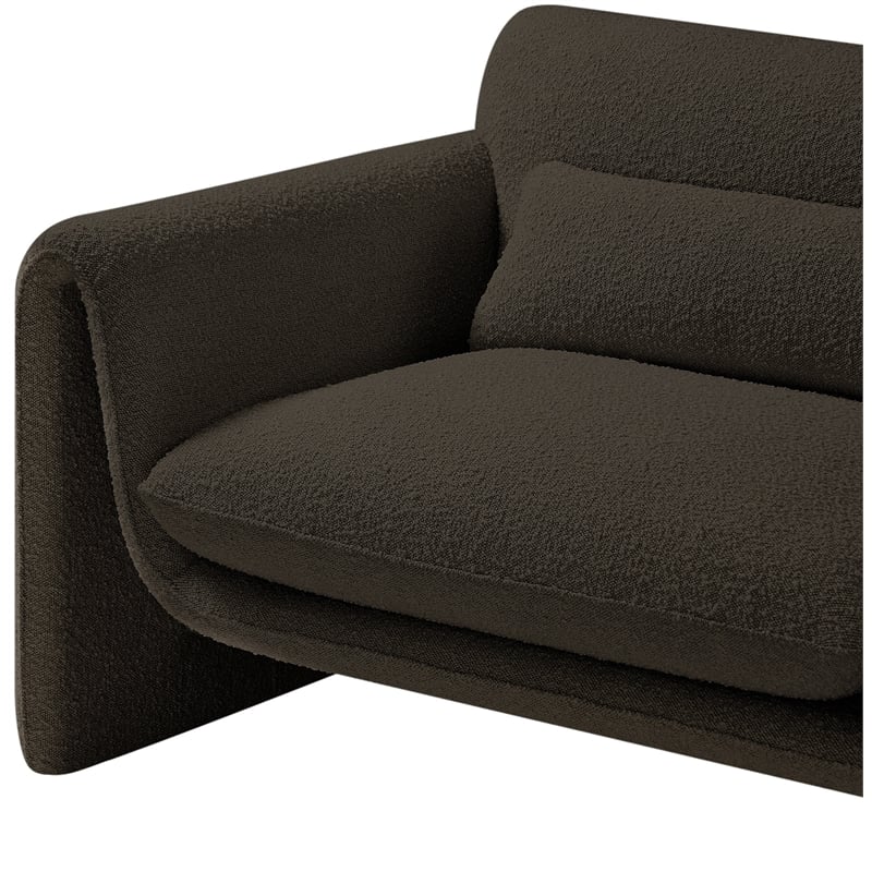 Meridian Furniture Stylus Brown Boucle Fabric Chair