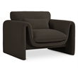 Meridian Furniture Stylus Brown Boucle Fabric Chair