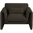 Meridian Furniture Stylus Brown Boucle Fabric Chair