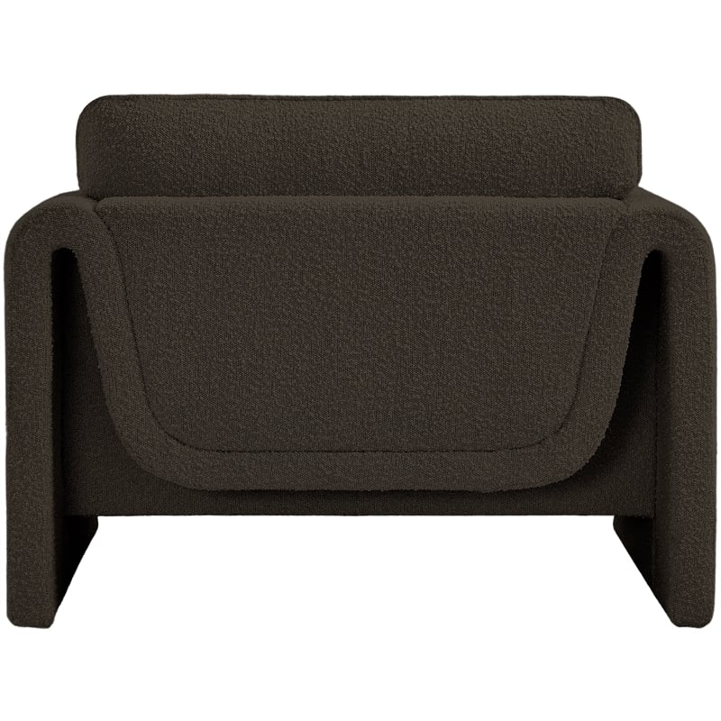 Meridian Furniture Stylus Brown Boucle Fabric Chair