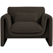 Meridian Furniture Stylus Brown Boucle Fabric Chair